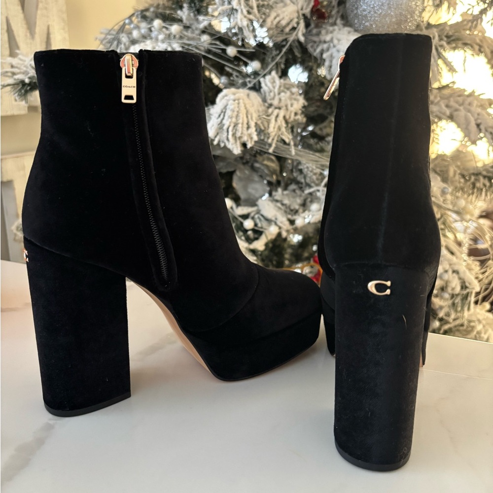 Coach Iona Velvet Bootie